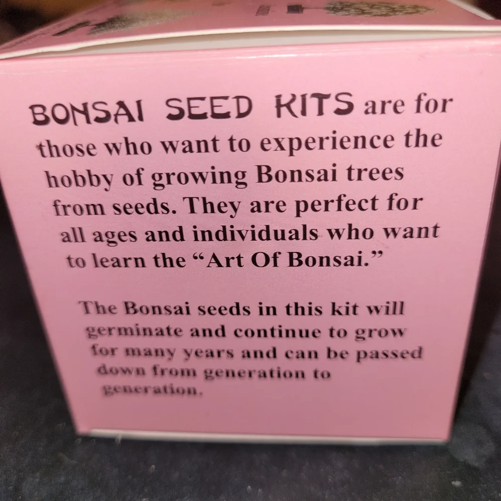 Miniature Cherry Blossom Bonsai Tree -Seed KIT  Disney Epcot
